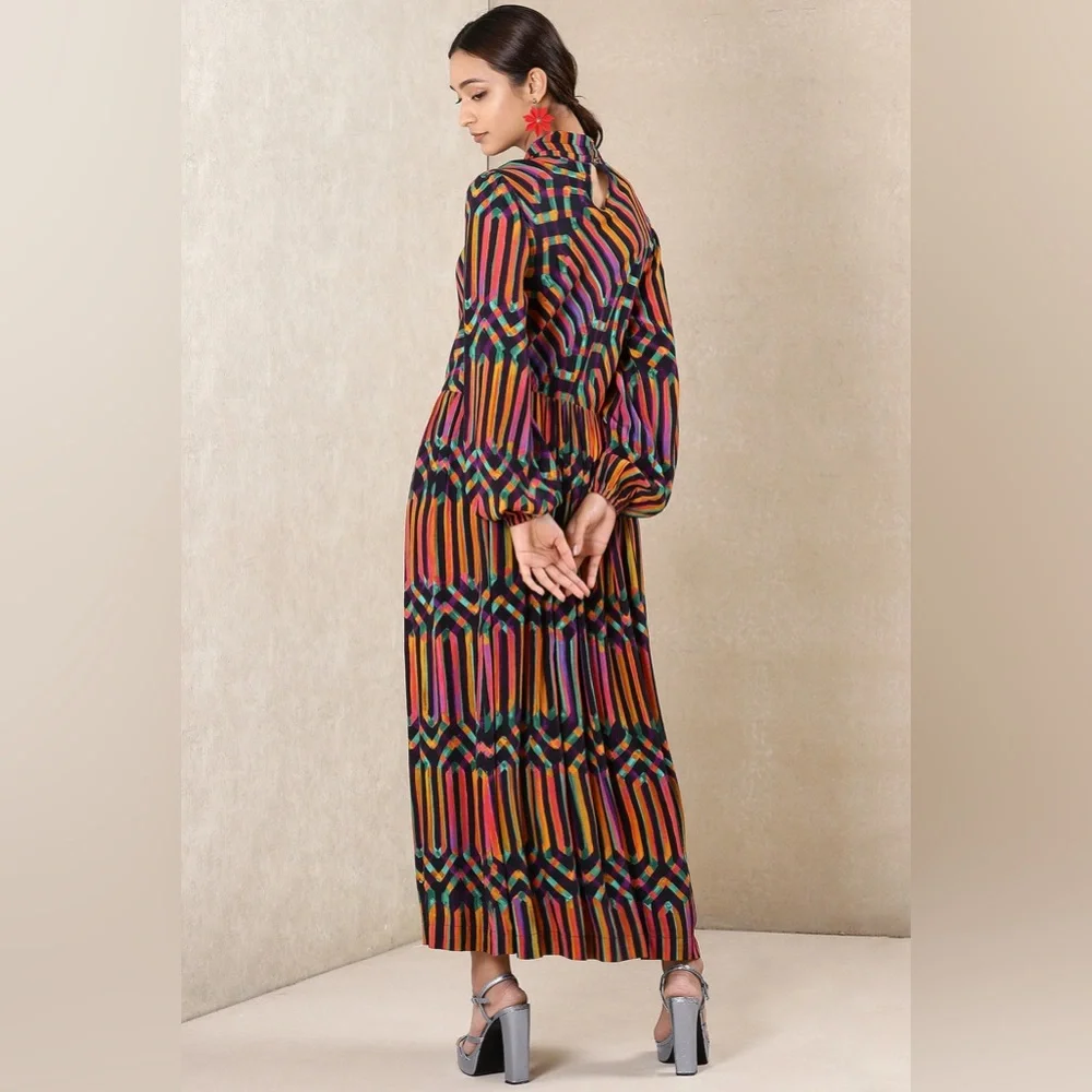 Ritu Kumar Twisted Neck Maxi Dress - Picture 4 of 10